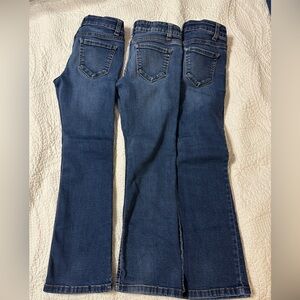 Girls size 7 Bootcut Jeans lot of 3